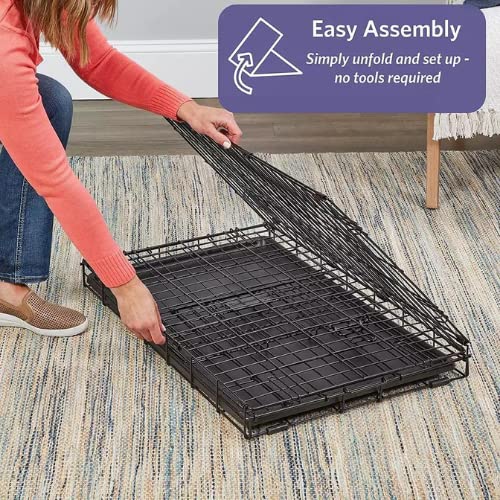 Black 30 - Inch Cage with Removable Tray for Dogs/Cats - Pablo Pet Paws | Purr - fect Paws Store