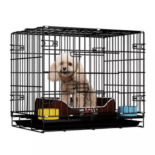 Black 30 - Inch Cage with Removable Tray for Dogs/Cats - Pablo Pet Paws | Purr - fect Paws Store