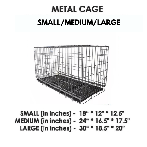 Black Cage with Removable Tray for Dogs/Cats - Pablo Pet Paws | Purr - fect Paws Store