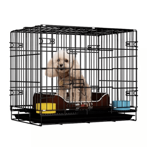 Black Cage with Removable Tray for Dogs/Cats - Pablo Pet Paws | Purr - fect Paws Store