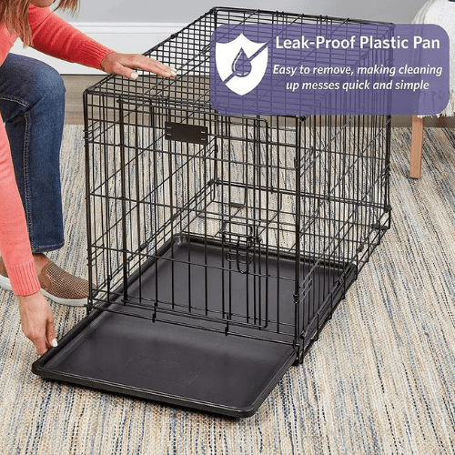 Black Cage with Removable Tray for Dogs/Cats - Pablo Pet Paws | Purr - fect Paws Store