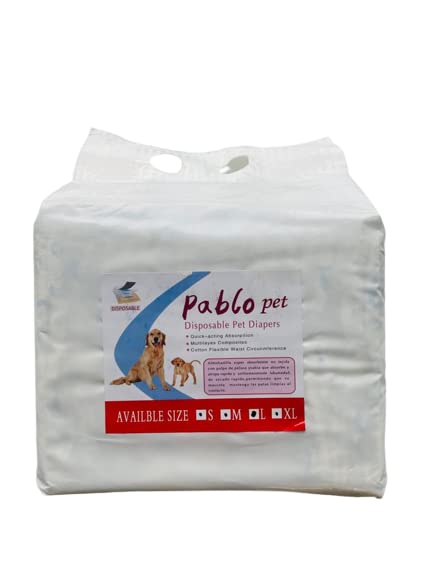 Disposable Pet Diapers for Male Dogs 12 Pcs (Small) - Pablo Pet Paws | Purr - fect Paws Store