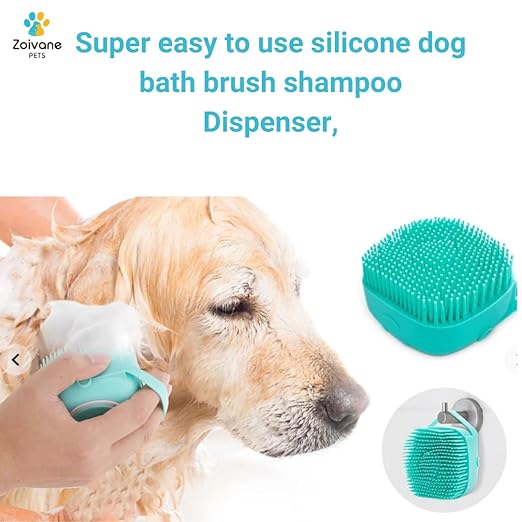 Dog Bath Brush for Grooming & Bathing - Ideal for Labrador, German Shepherd, Golden Retriever - Pablo Pet Paws | Purr-fect Paws Store